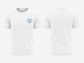 Unisex Beyaz Bisiklet Yaka Kısa Kollu Pamuklu Tshirt