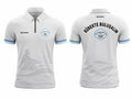 Unisex Beyaz Yakalı Spor Kumaş Kulüp Logolu Tshirt