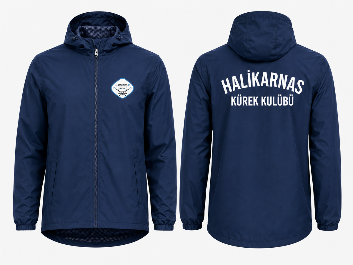 Unisex Lacivert Yağmurluk